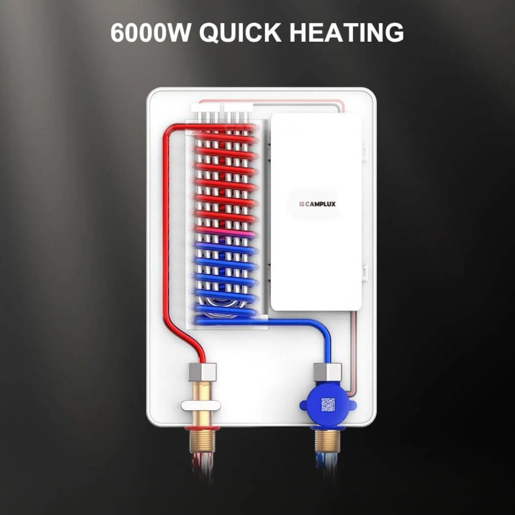 Camplux Electric Point of Use Tankless Water Heater - White - Image 7