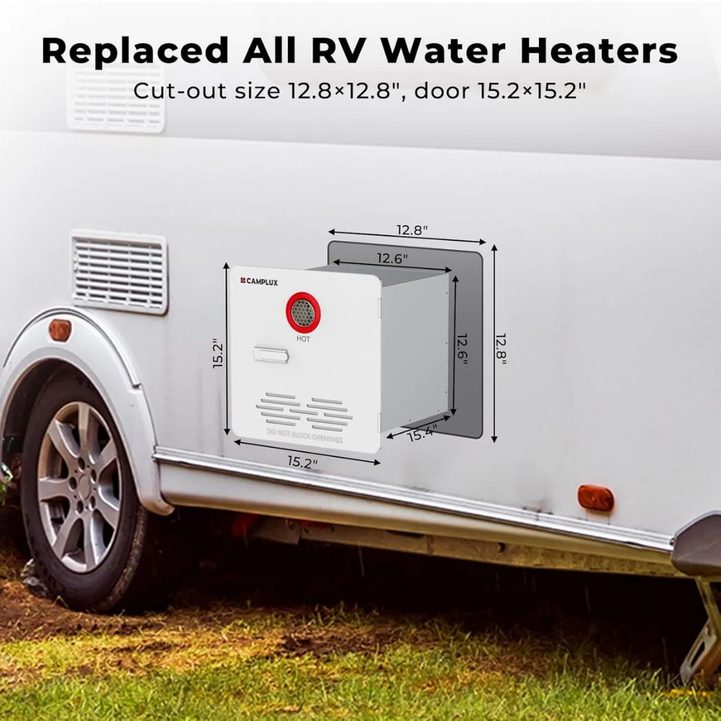 Camplux Elite 65,000 BTU RV Tankless Water Heater 2.64 GPM-White - Image 4