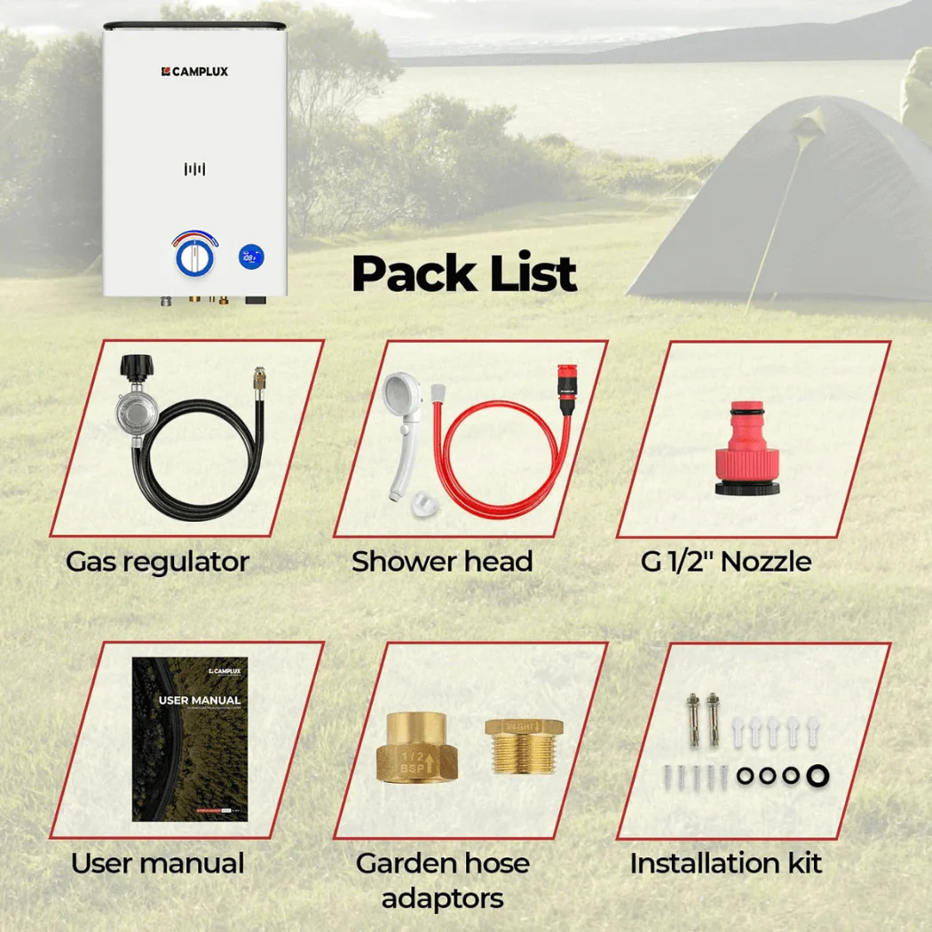 Camplux First F10 LPG Camping Water Heater - Image 8