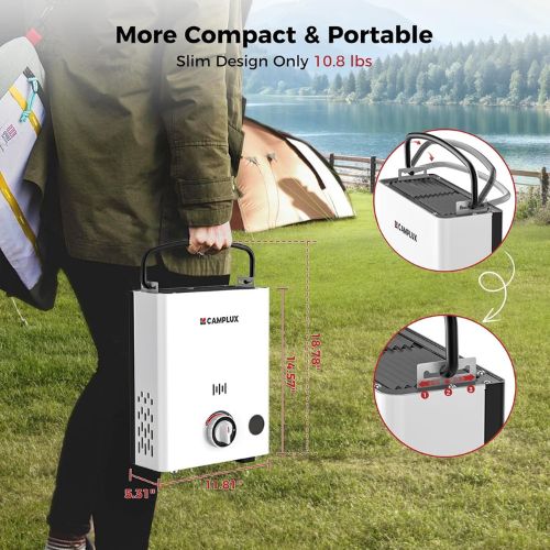 Camplux First F5 LPG Camping Water Heater - Image 3