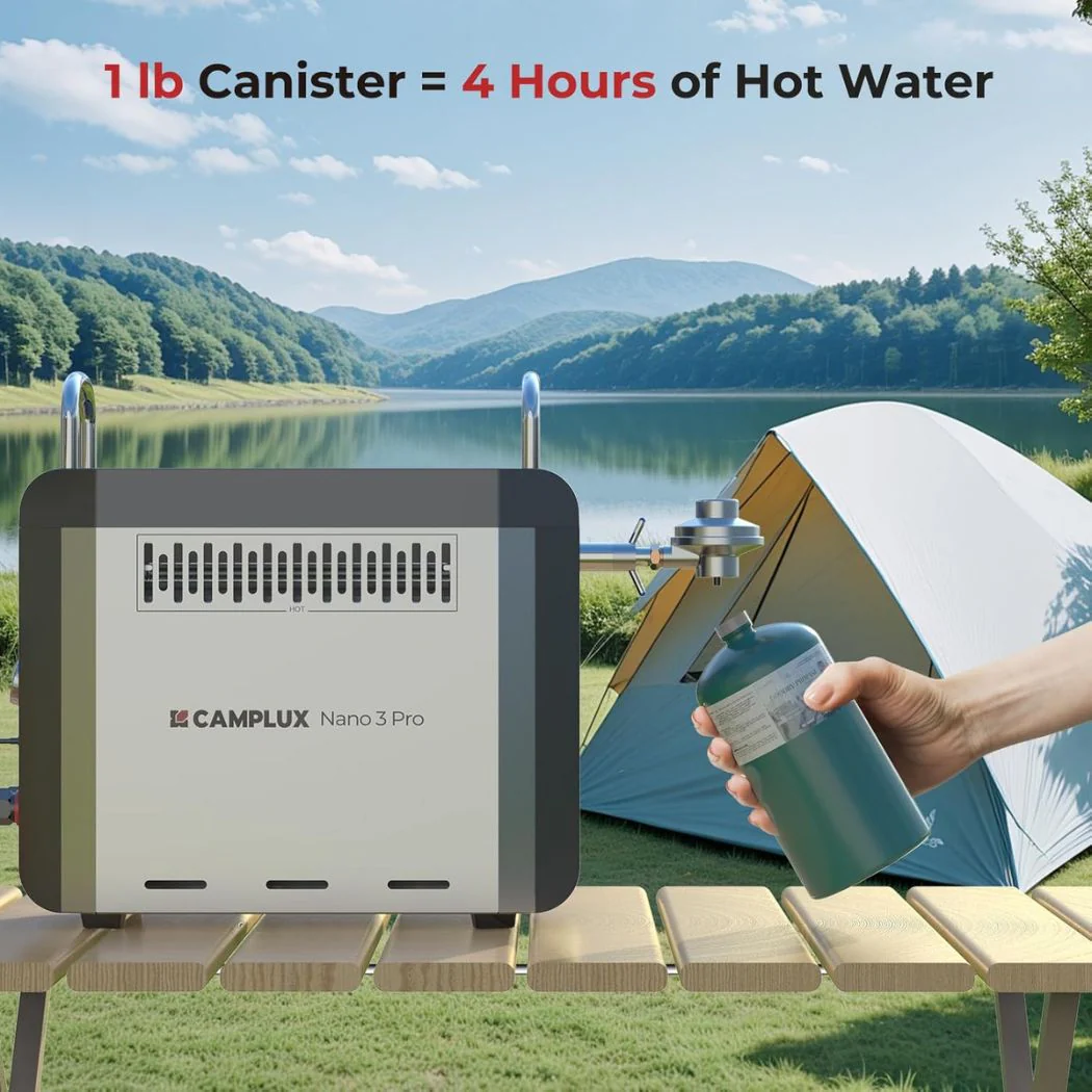 Camplux Nano 3 Pro Portable Propane Hot Water System - Image 8