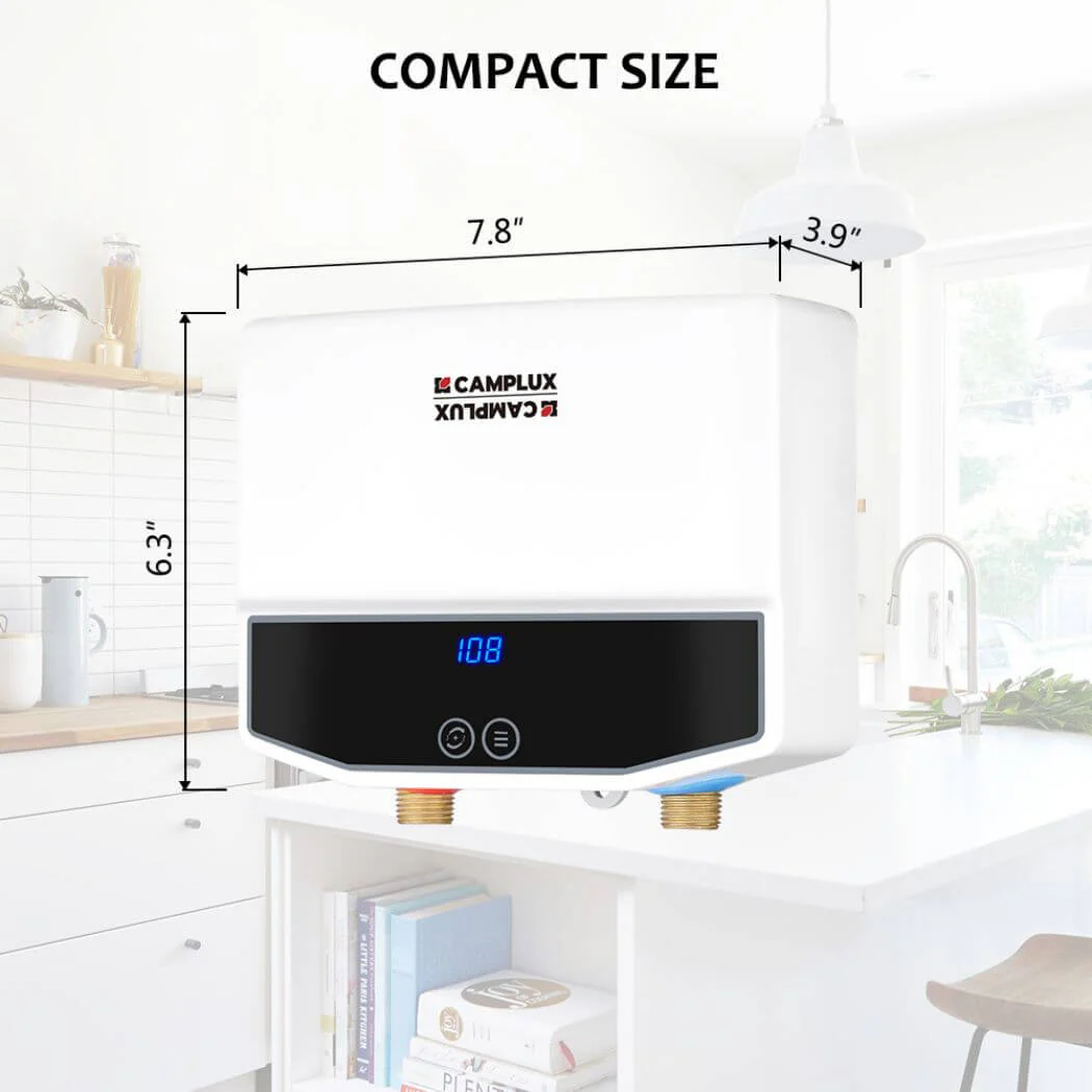 Camplux On Demand Hot Water Heater Electric 120V - 3.5kW | White - Image 5
