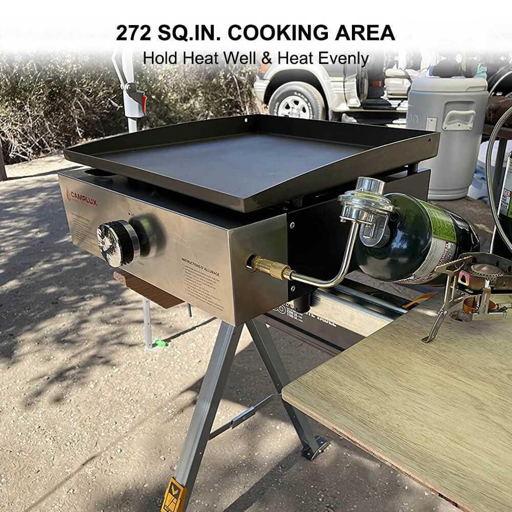 Camplux Outdoor Portable Griddles for RV, Camping and Tailgating - 17 Inch 13,000 BTU - Image 4