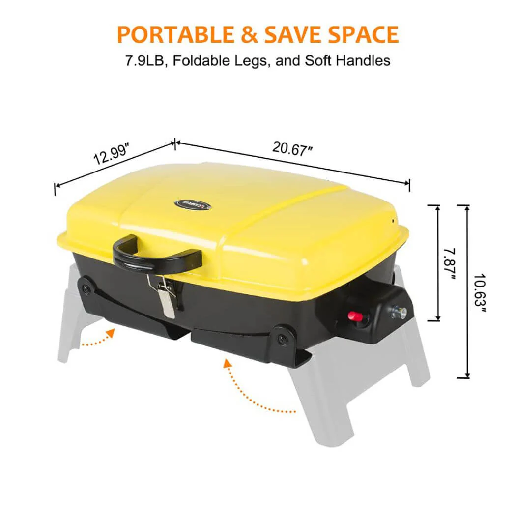 Camplux Portable Gas Grill 189 Square Inches, Camping Grills for Outdoor Cooking - Image 2