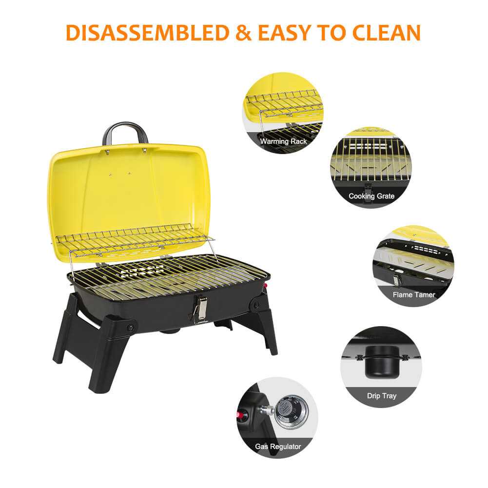 Camplux Portable Gas Grill 189 Square Inches, Camping Grills for Outdoor Cooking - Image 3