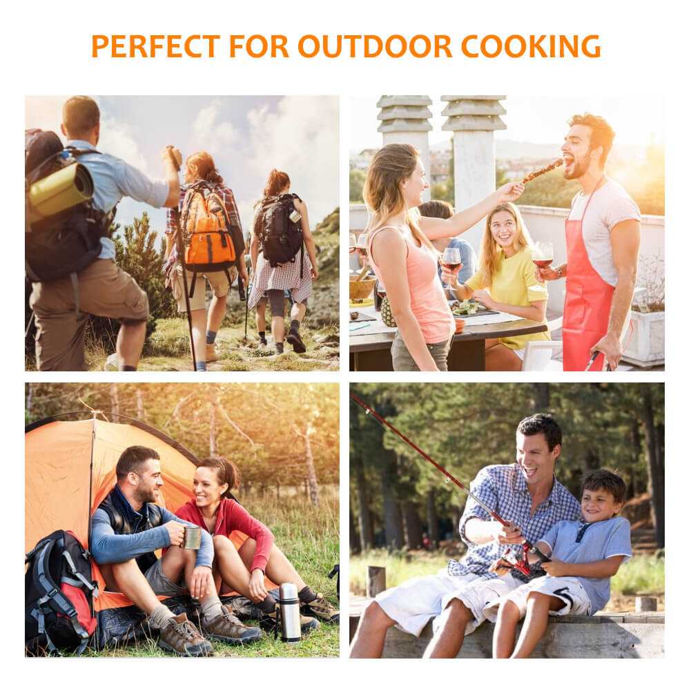 Camplux Portable Gas Grill 189 Square Inches, Camping Grills for Outdoor Cooking - Image 6