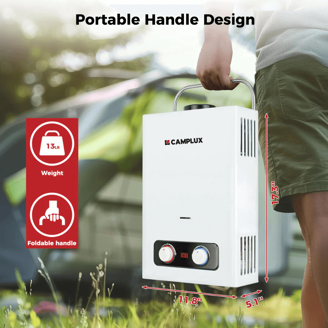 Camplux Pro 6L 1.58 GPM Portable Hot Water Shower With 1.2 GPM Pump - Image 6
