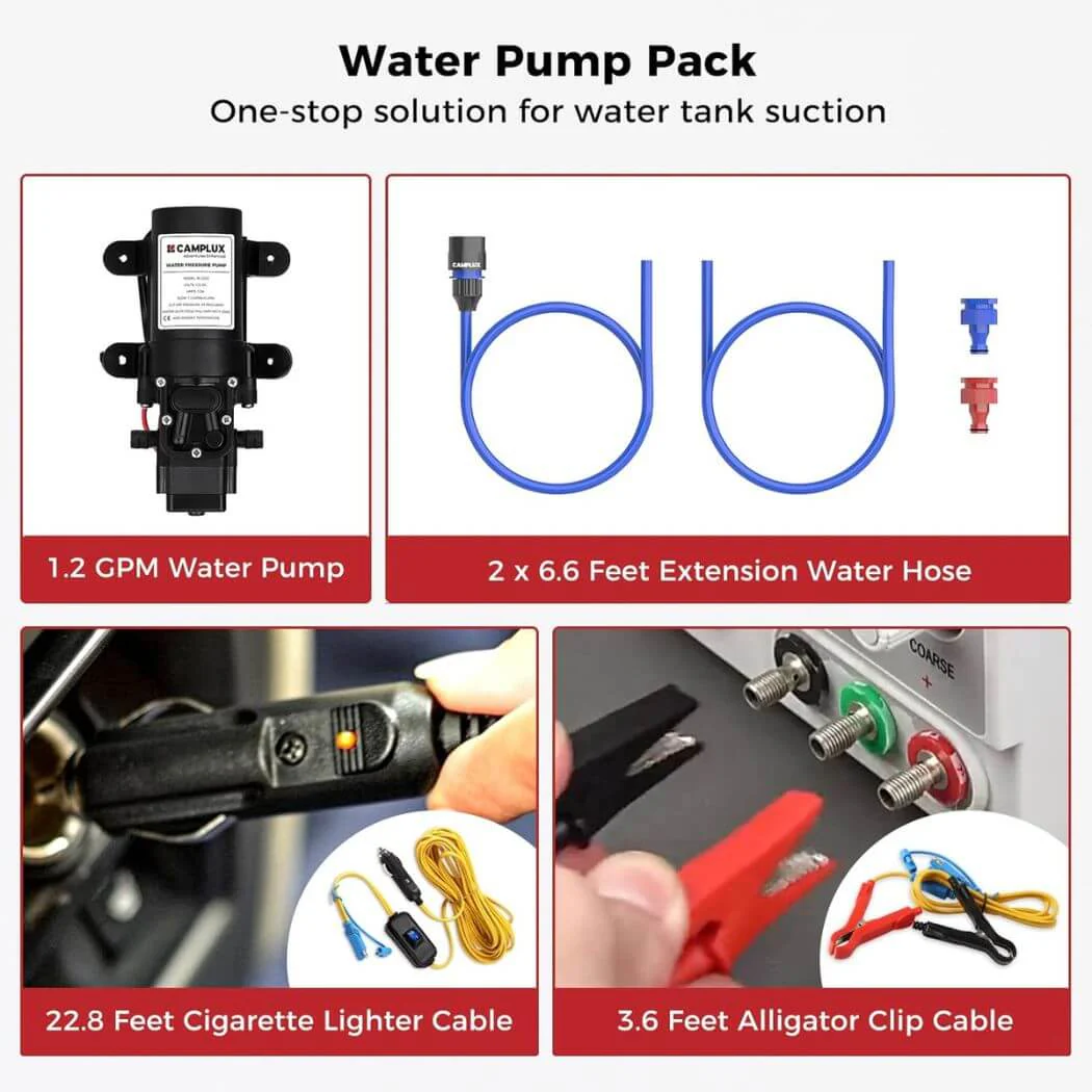 Camplux Propane Off-Grid Portable Water Heater for RV, Trailer & Camper - White - Image 9