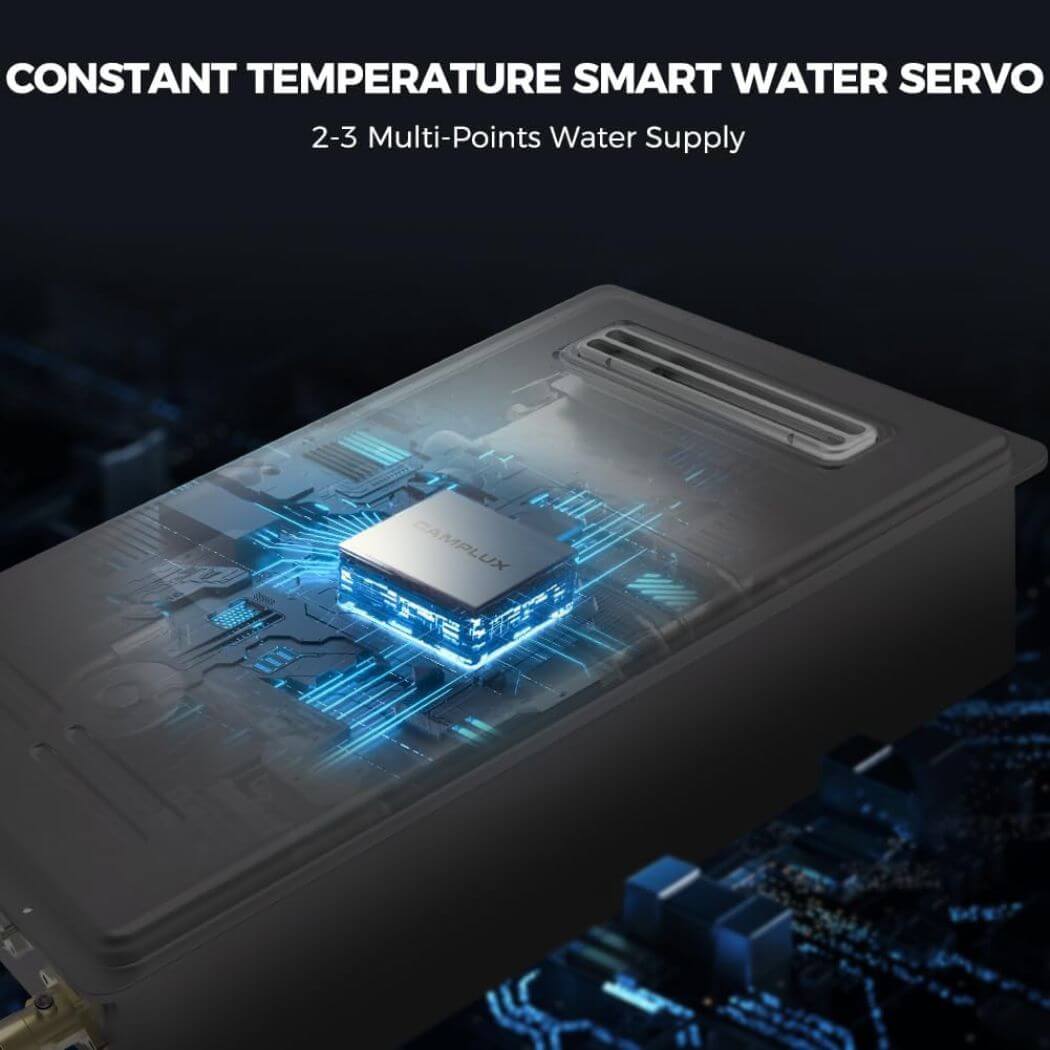 Camplux Whole Home Outdoor Tankless Hot Water Heater 5.28 GPM | Gray - Image 4
