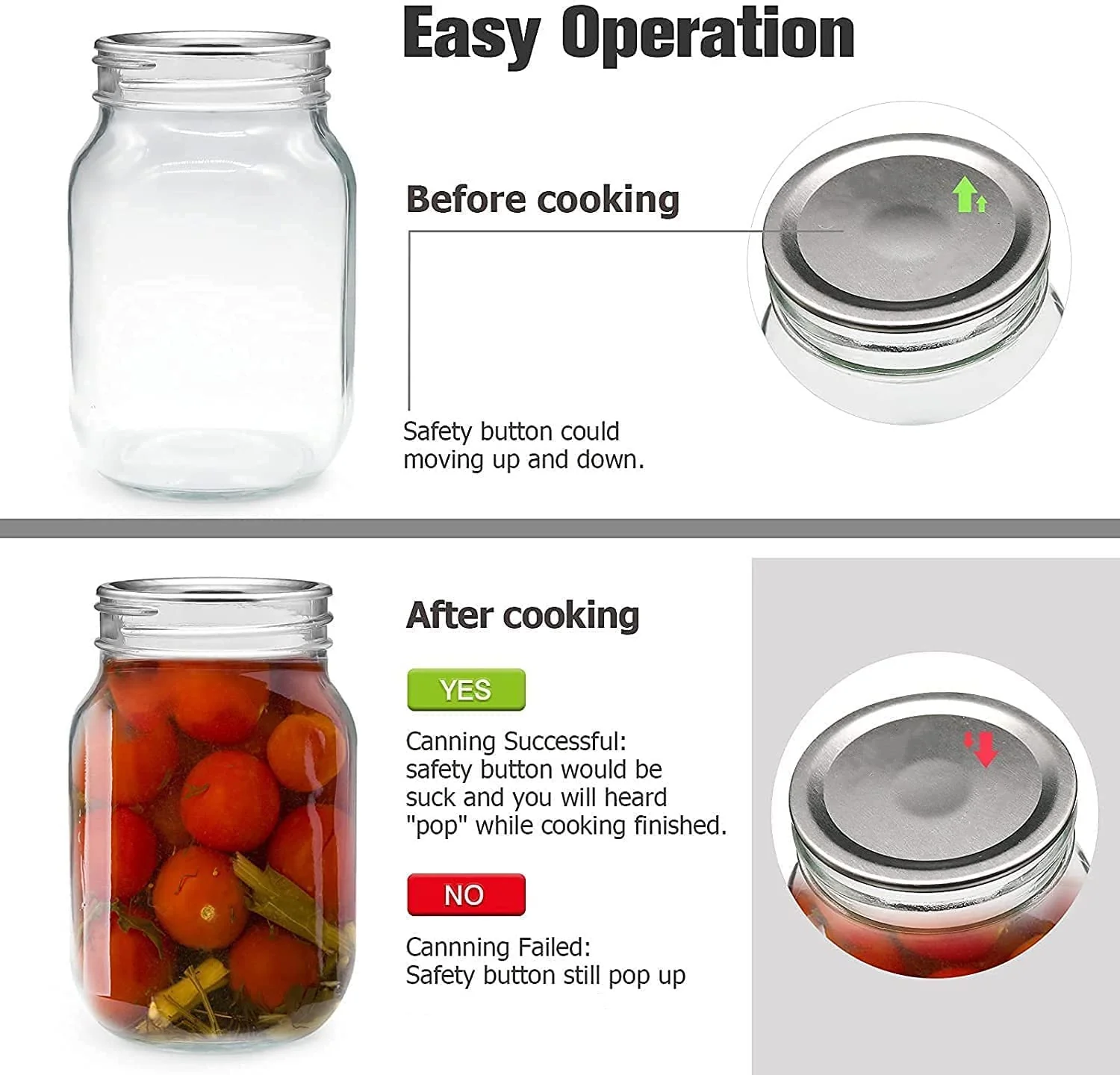 Regular-Mouth Canning Lids for Glass Mason, Kerr, Ball, etc. Jars - 150 Pack - Image 6
