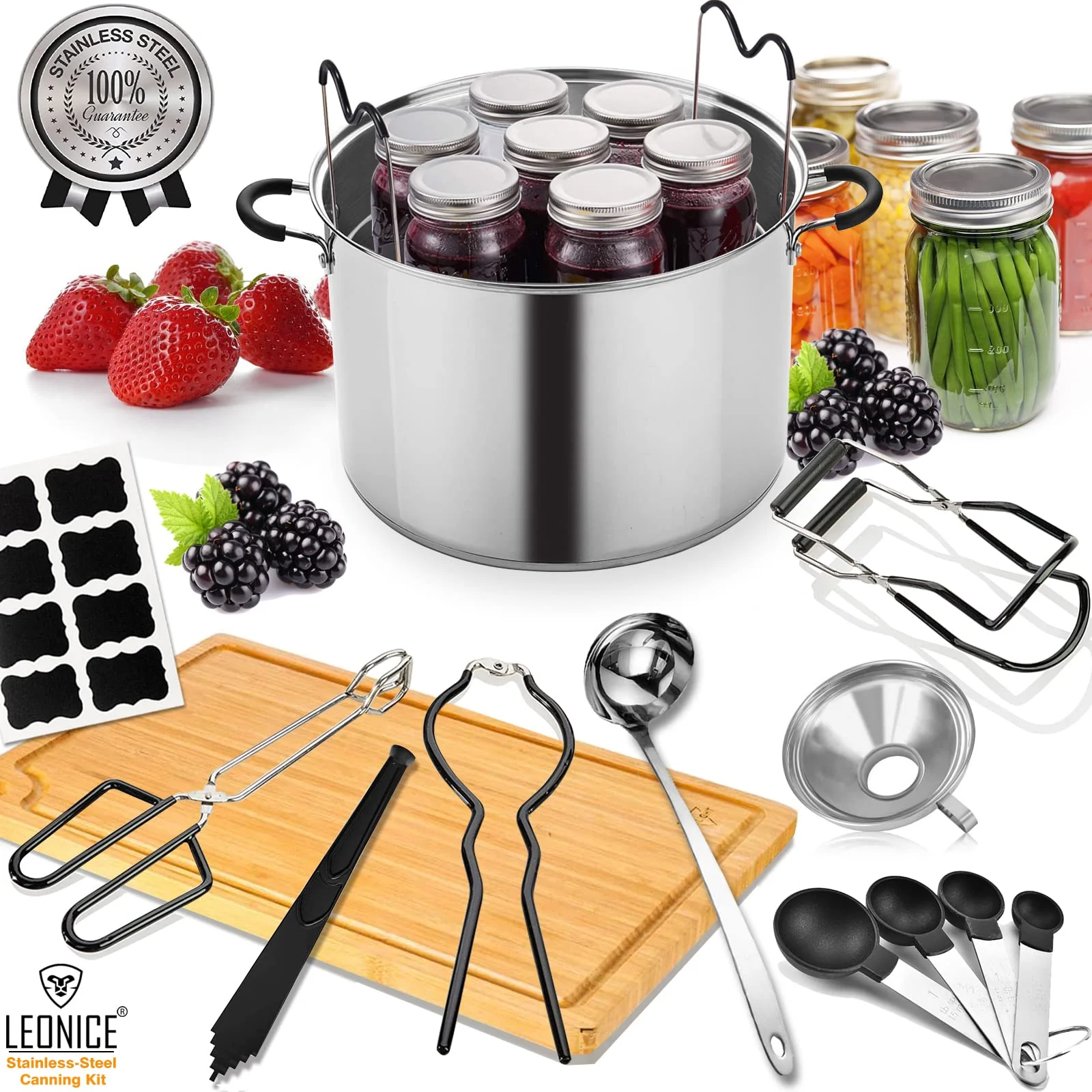 Leonice - Canning Supplies Starter Kit - Food Grade Stainless Steel - Image 3