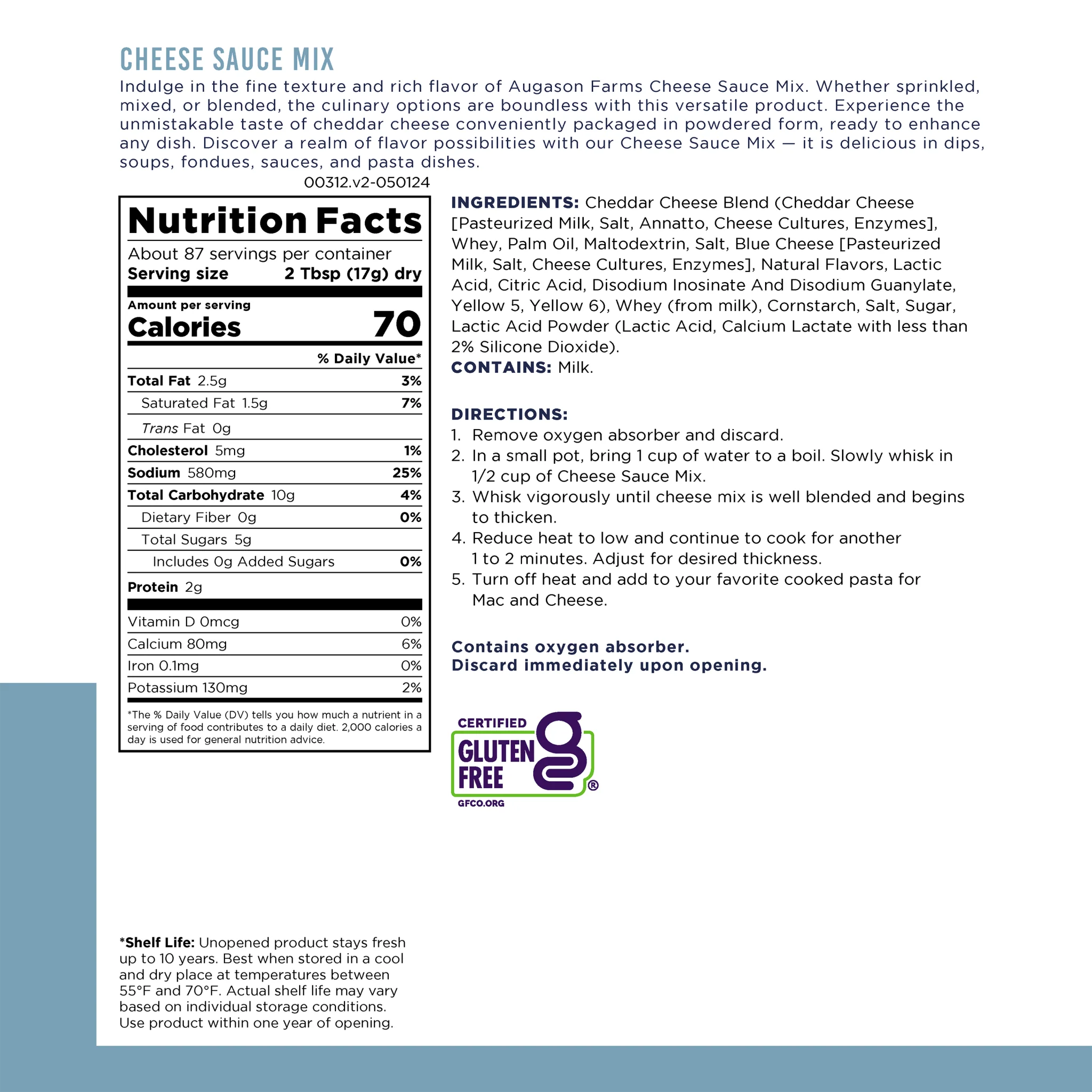 Cheese Sauce Mix Can, 87 Servings - Image 3