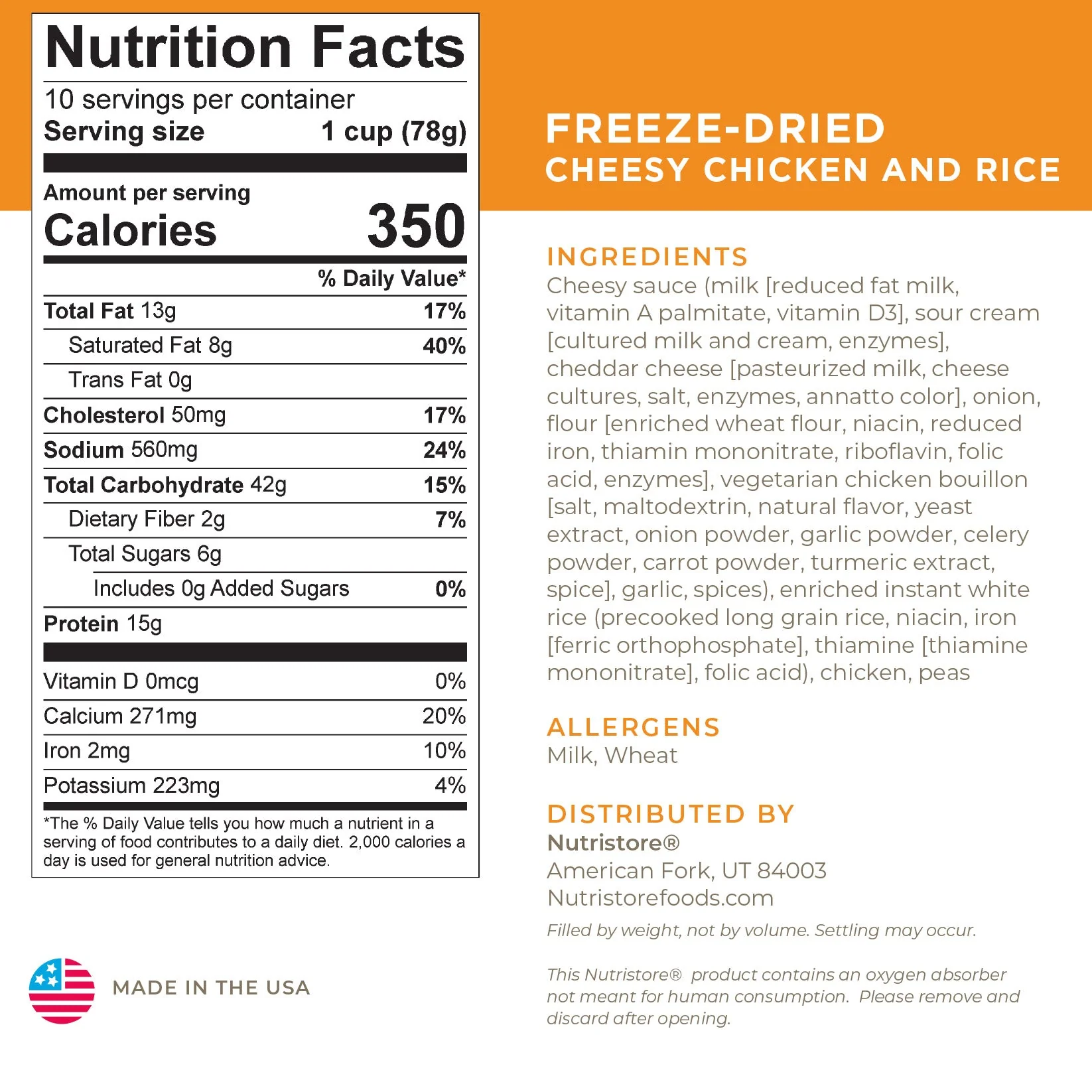 Cheesy Chicken and Rice - #10 Can - Image 2