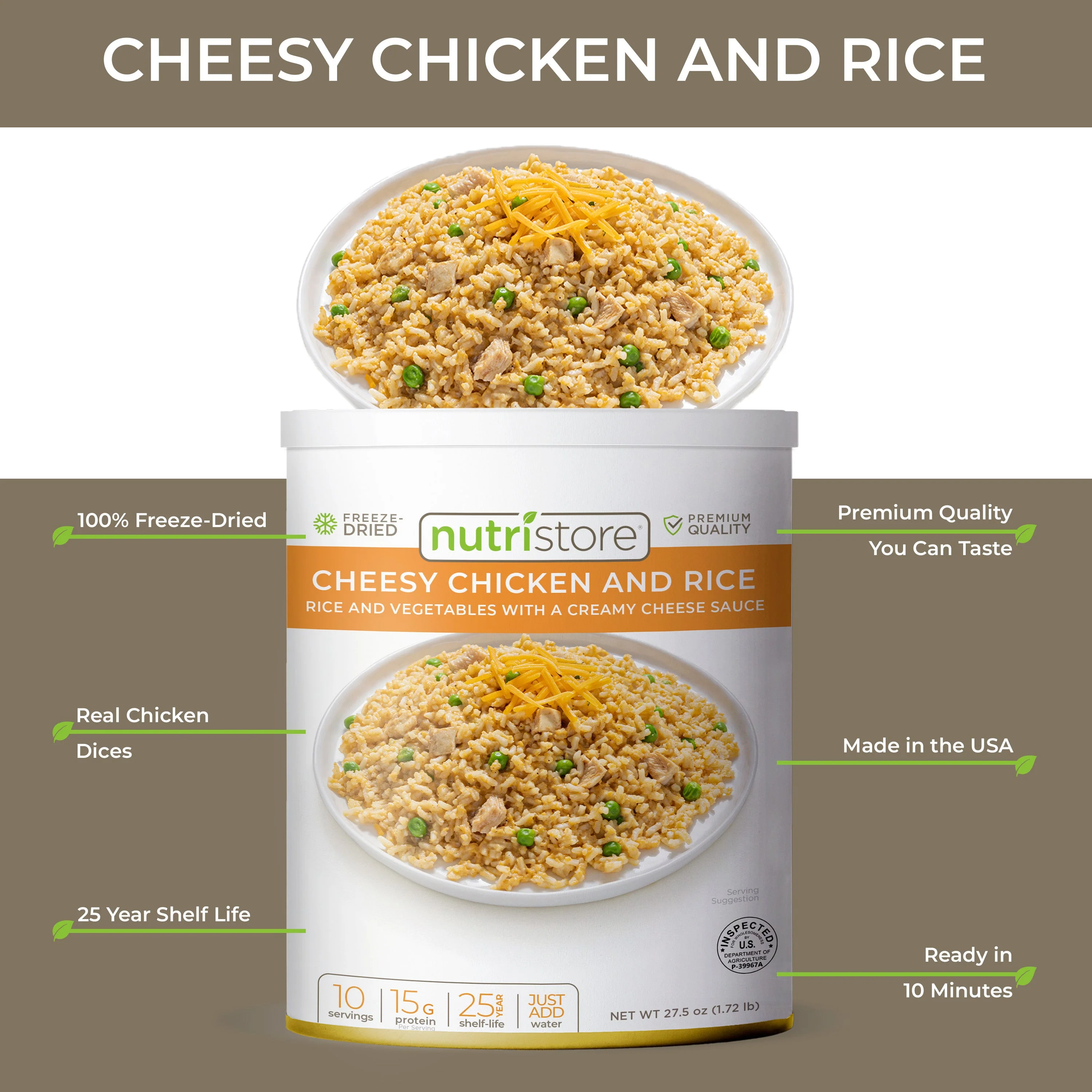 Cheesy Chicken and Rice - #10 Can - Image 3