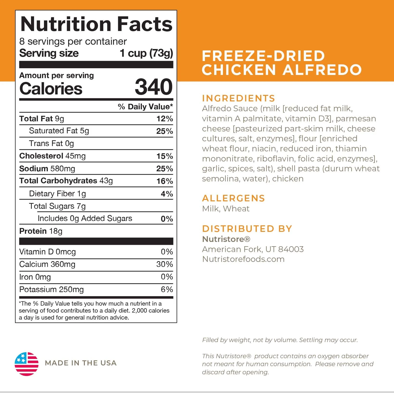 Chicken Alfredo - #10 Can - Image 2