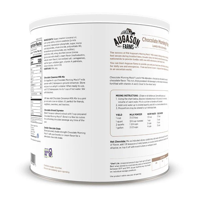 Chocolate Morning Moo's Milk Alternative Can, 67 Servings - Image 2