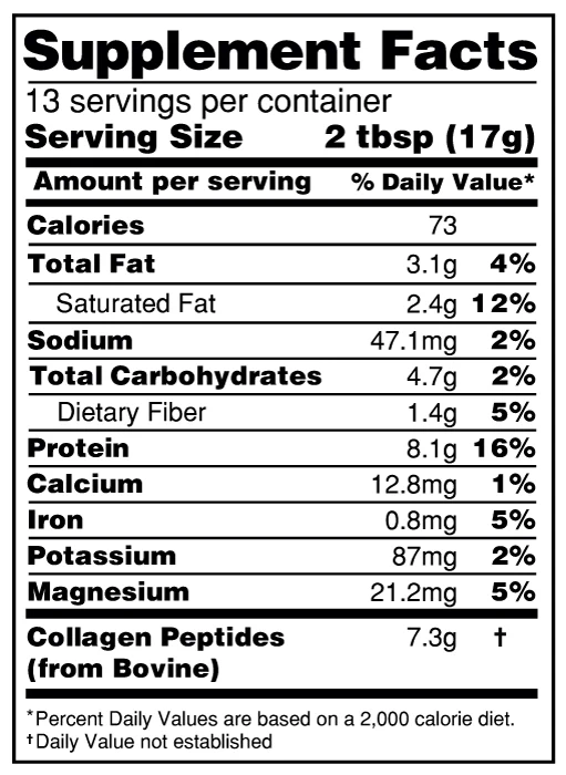 Collagen Peptide Chocolate Coconut Drink Mix 8oz (227g) - Image 3
