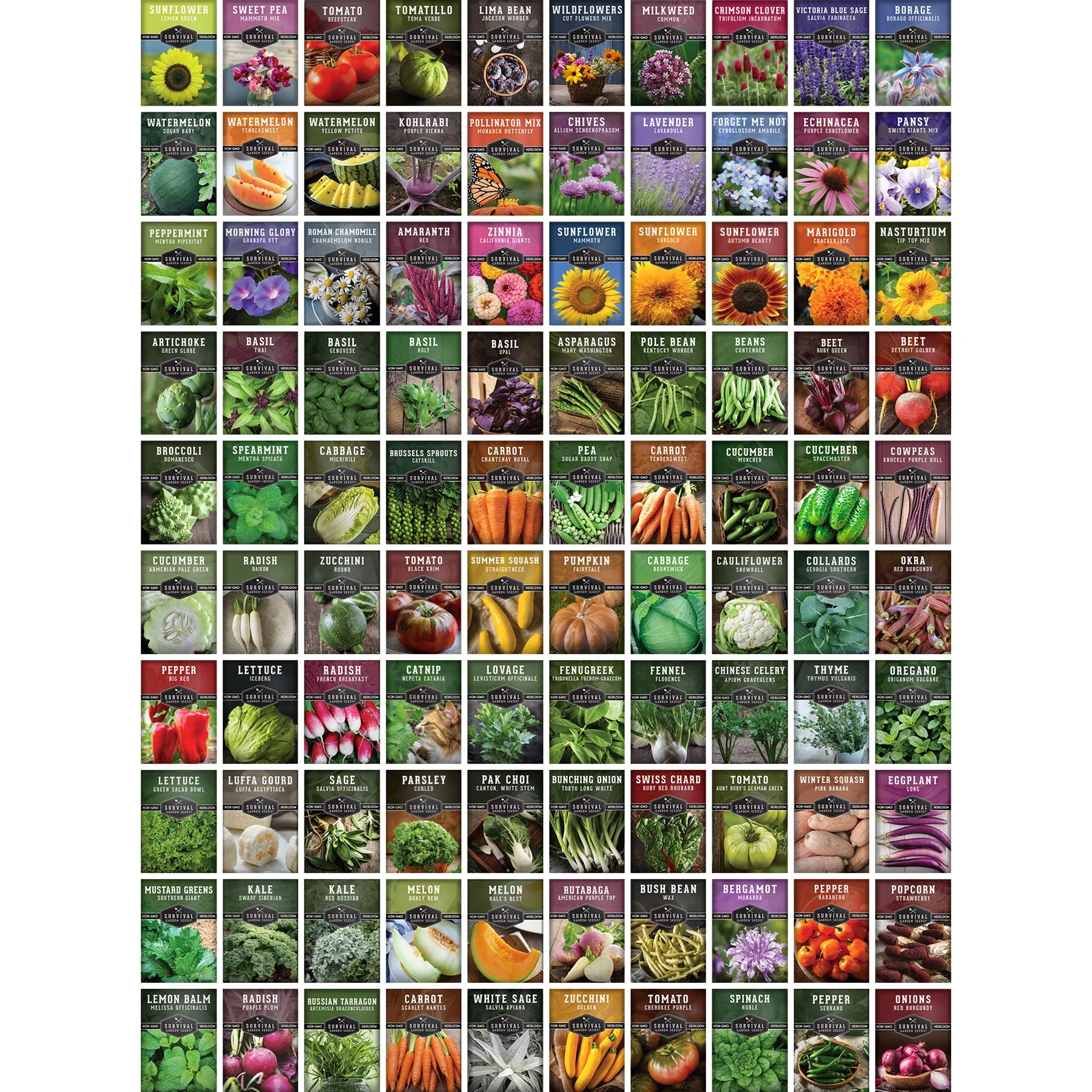 Complete Survival Garden Kit – 100 Seeds to Grow Food for Your Family - Image 2