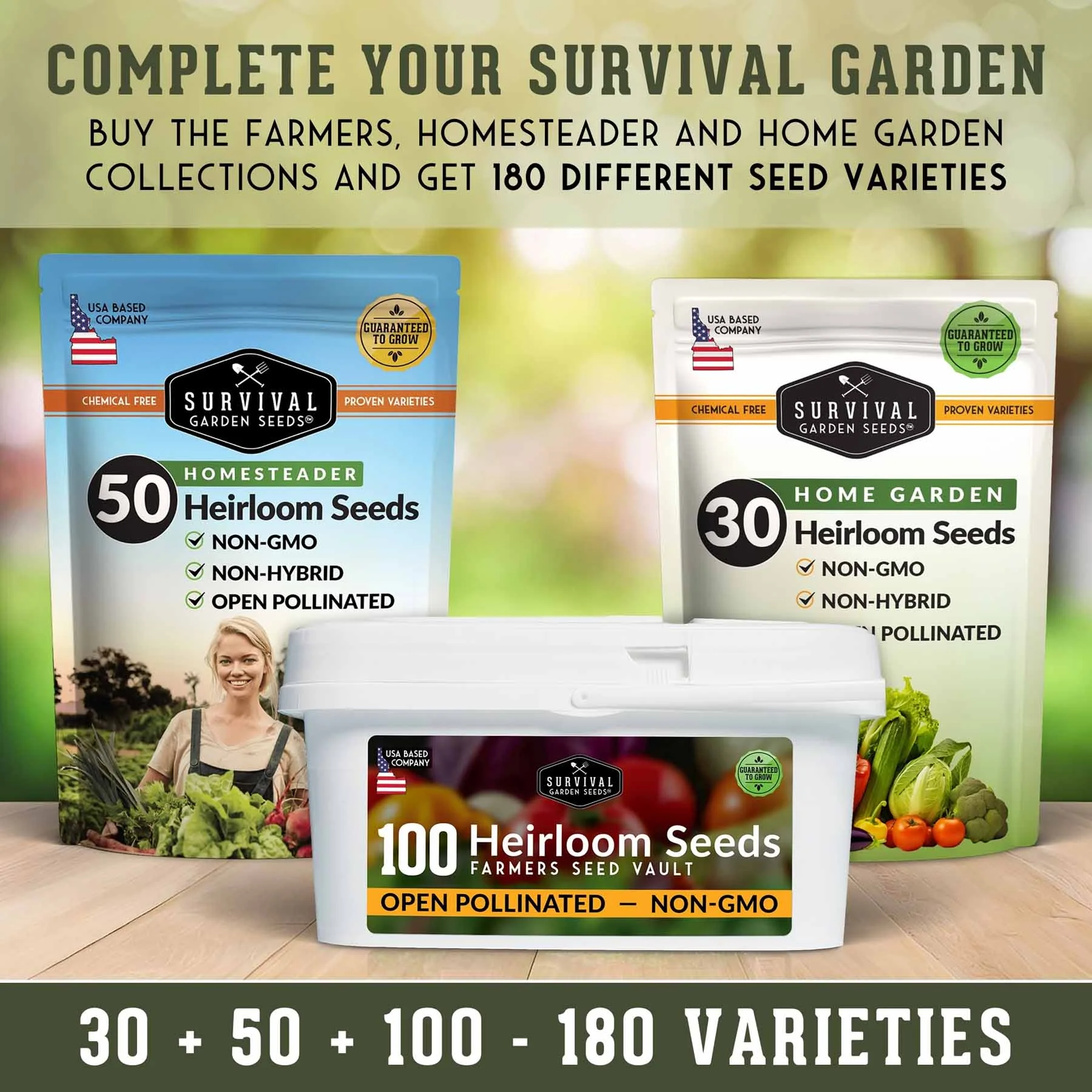Complete Survival Garden Kit – 100 Seeds to Grow Food for Your Family - Image 9