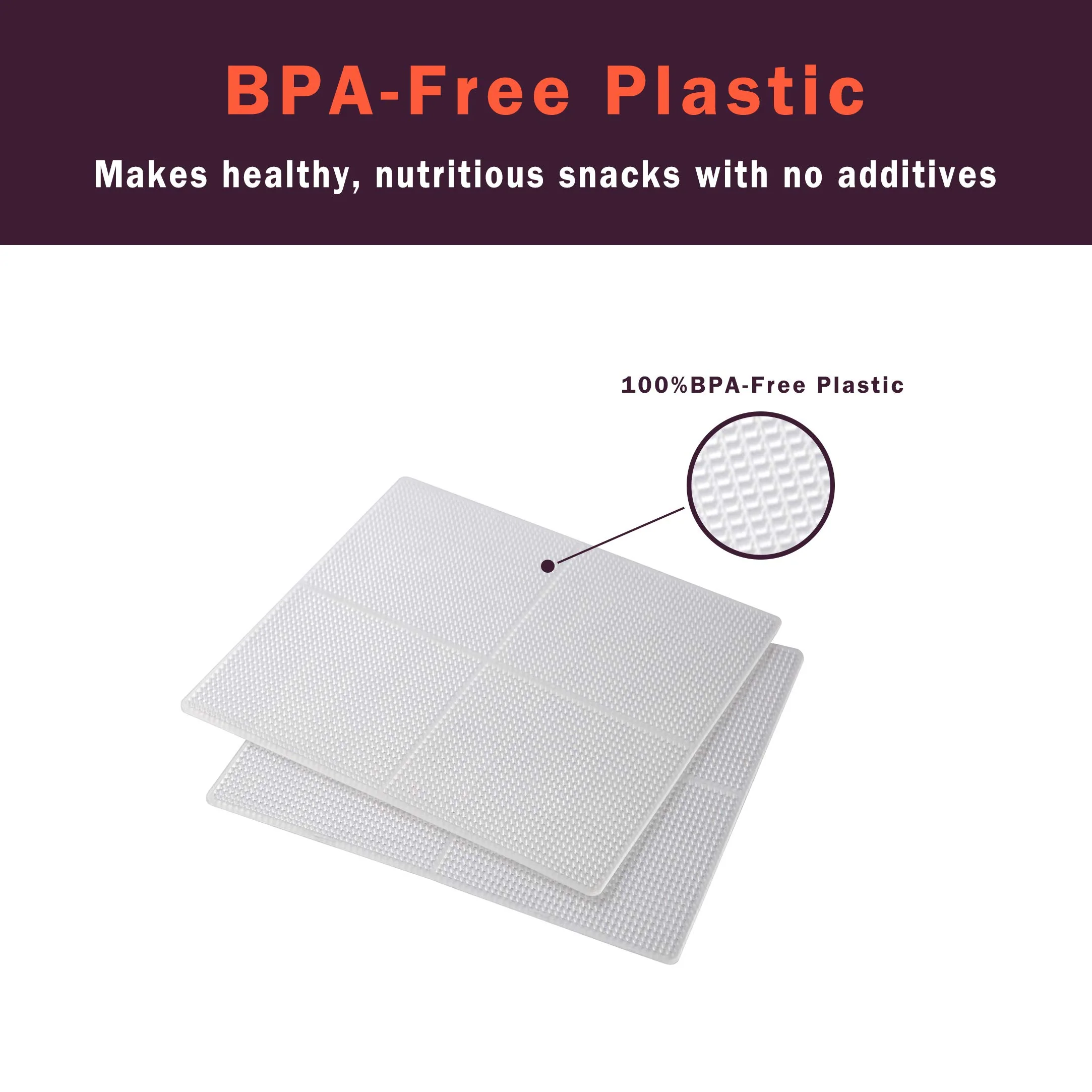 COSORI - Food Dehydrator Plastic Mesh Screens for the CP267-FD - 2 Pack - Image 4