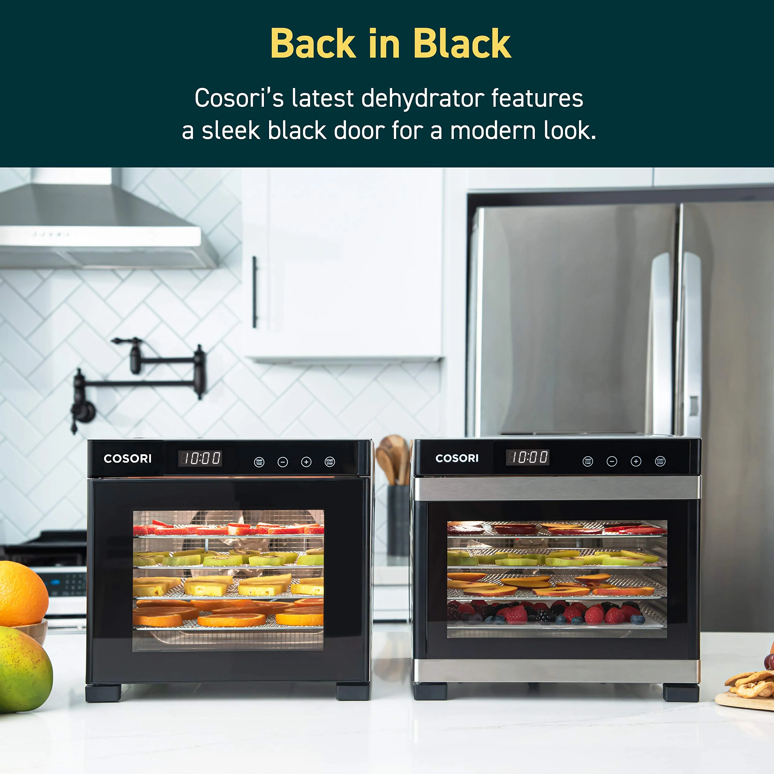COSORI - Food Dehydrator in Black with 6 Stainless Steel Trays - Image 3
