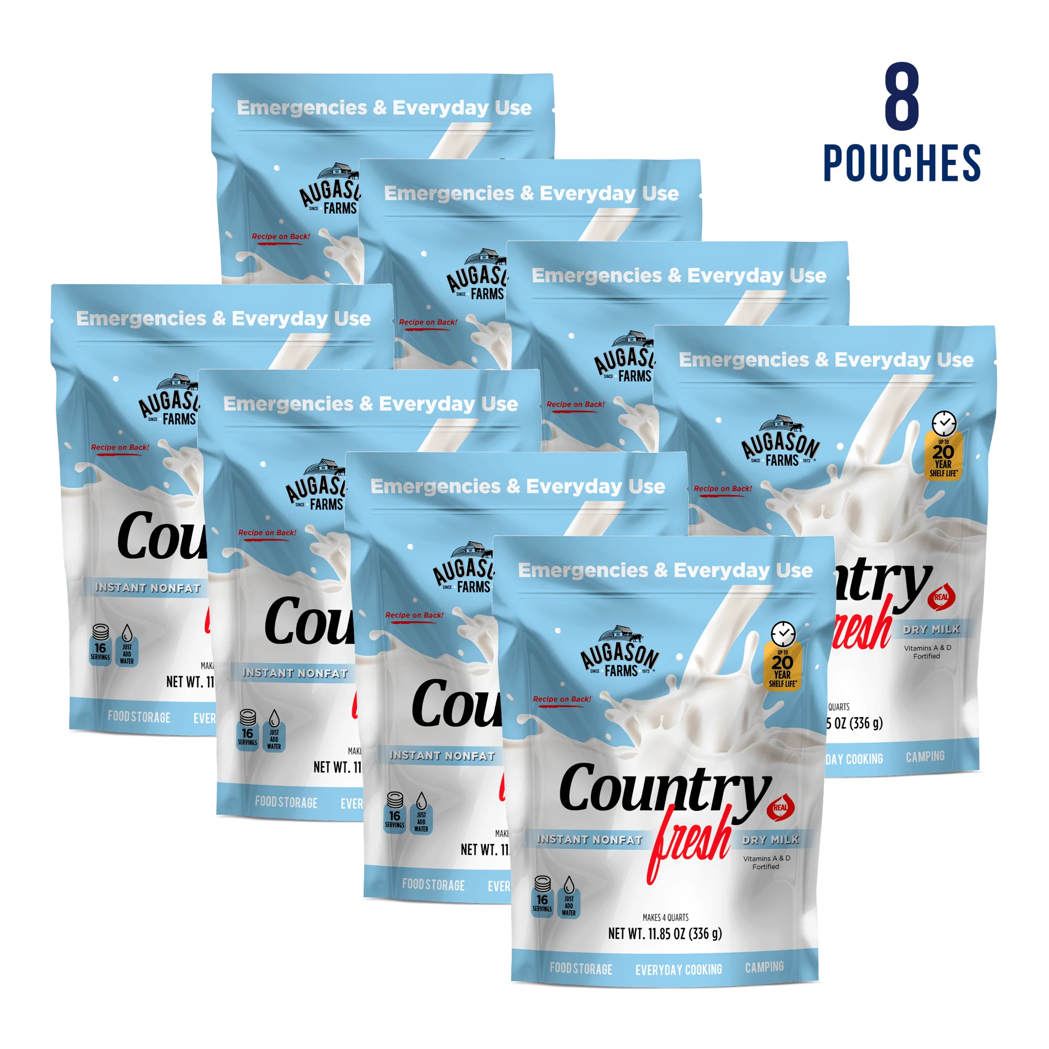 Country Fresh Instant Nonfat Dry Milk Pouch, 16 Servings - Image 6