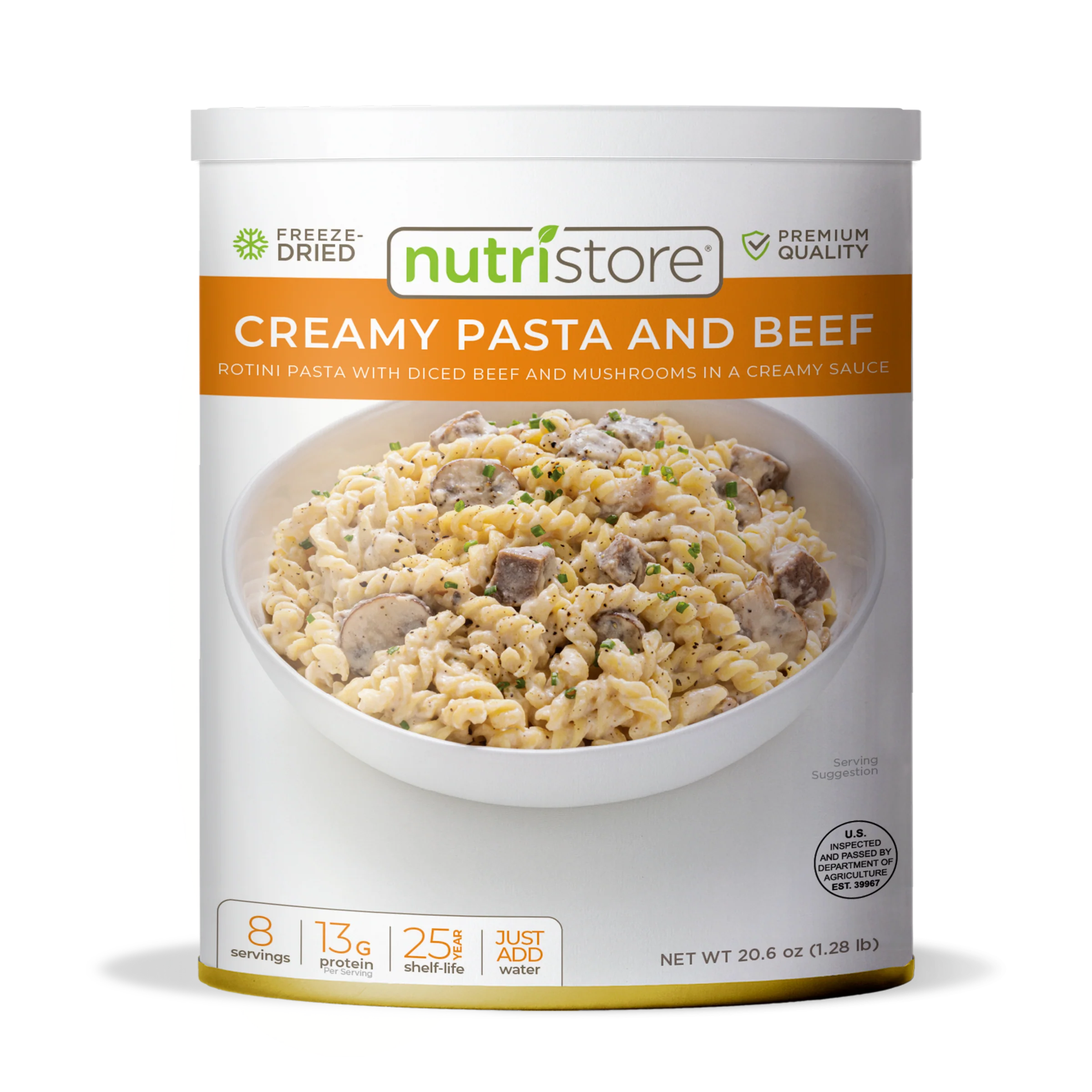 Creamy Pasta and Beef Freeze Dried - #10 Can