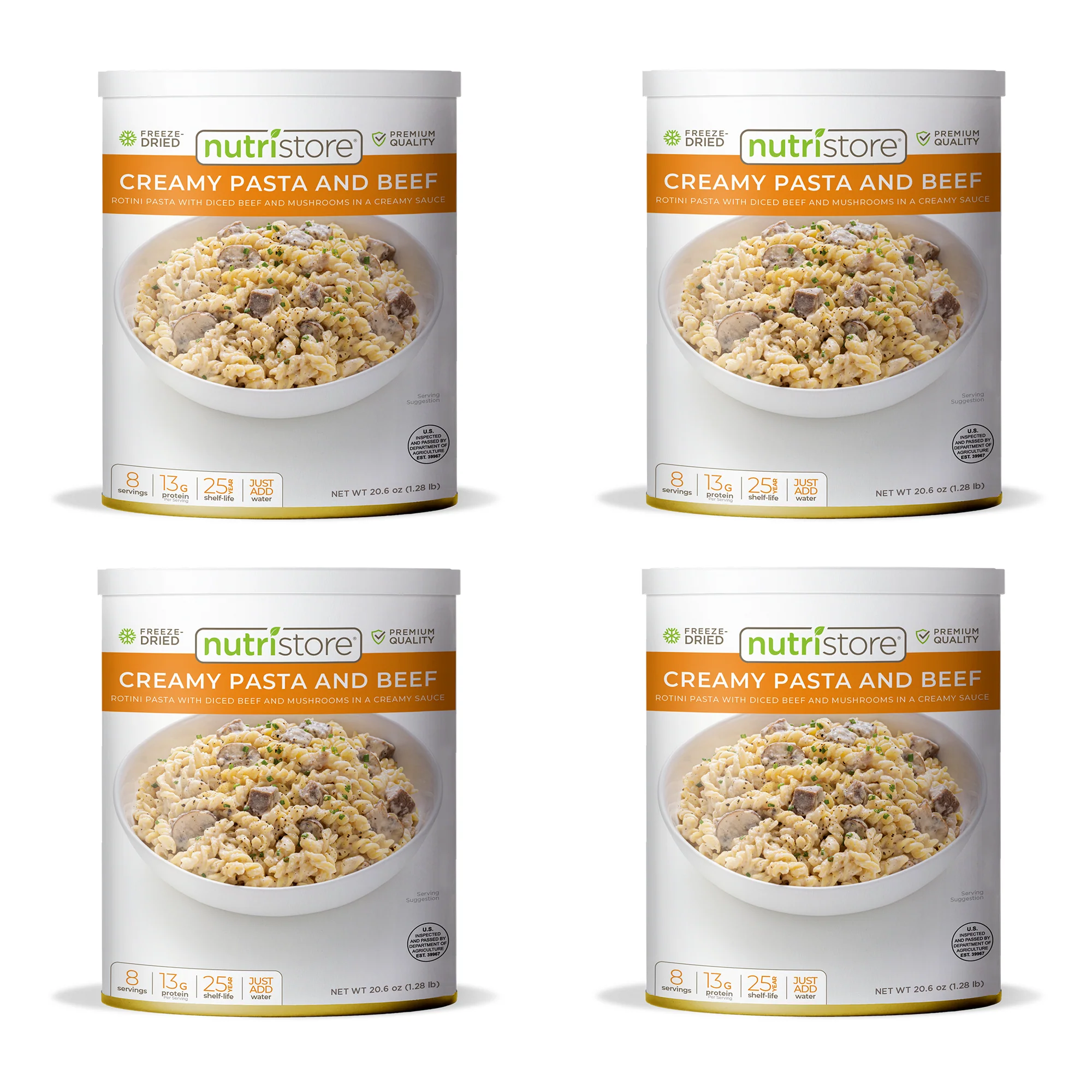 Creamy Pasta and Beef Freeze Dried - #10 Can - Image 9