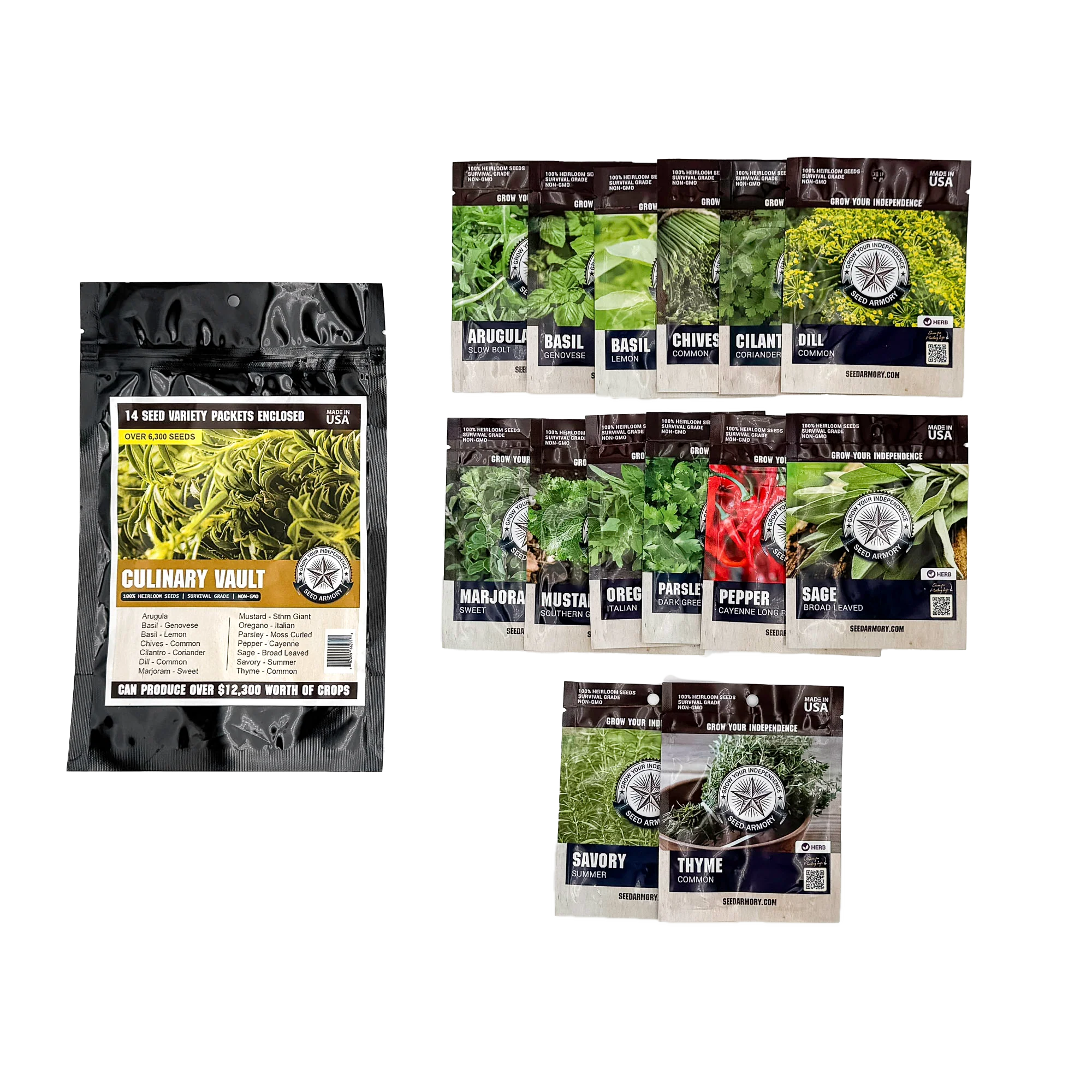 Culinary Vault Seeds - 14 Varieties - Image 2