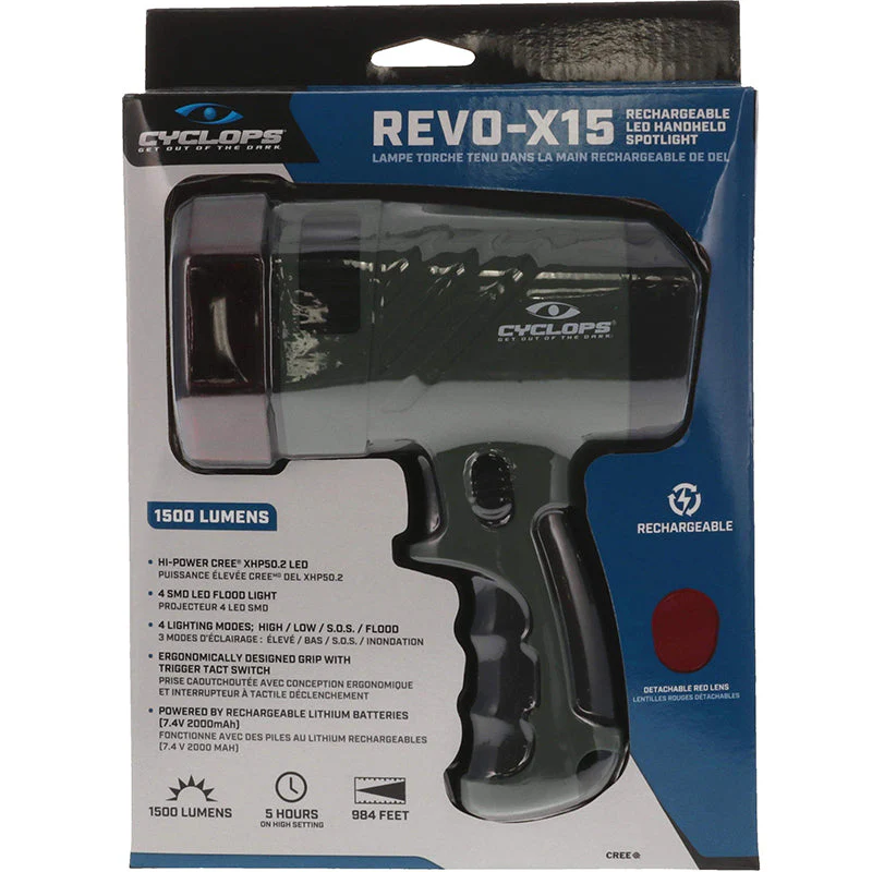 Cyclops Revo X-15 1500 Lumen Rechargeable Spotlight - Image 7