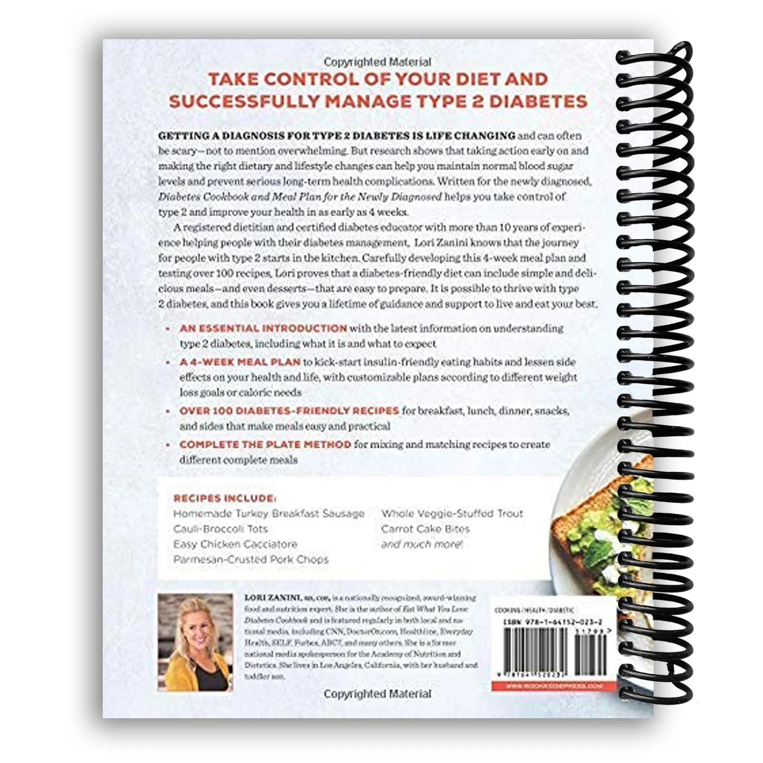 Diabetic Cookbook & Meal Plan (Spiral Bound) - Image 2