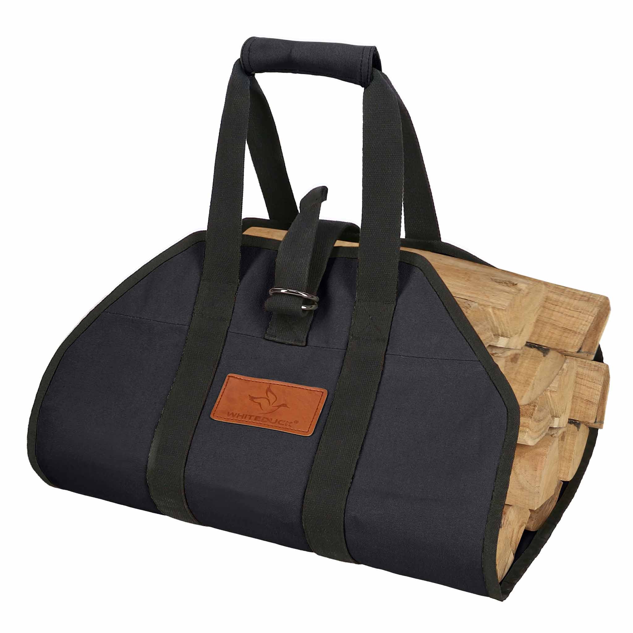 Diamond Shape Canvas Firewood Log Carriers - Image 13
