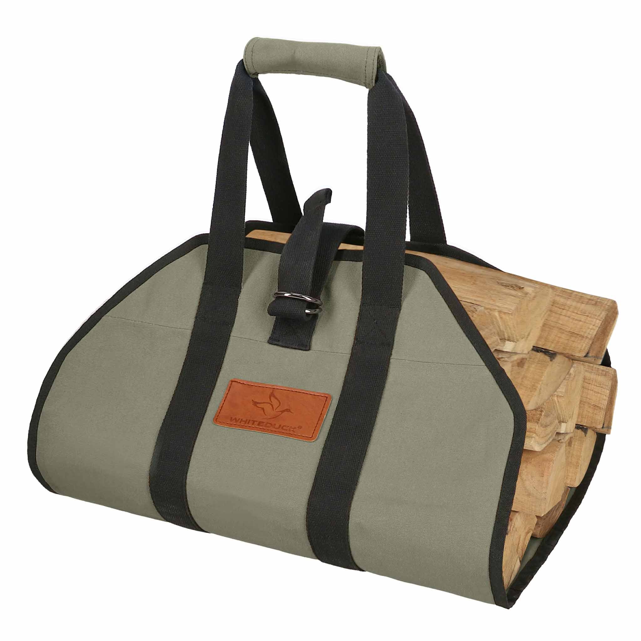 Diamond Shape Canvas Firewood Log Carriers - Image 6