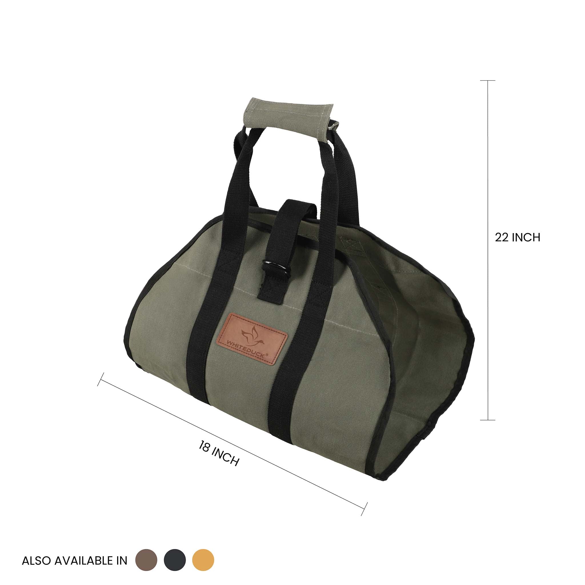 Diamond Shape Canvas Firewood Log Carriers - Image 9