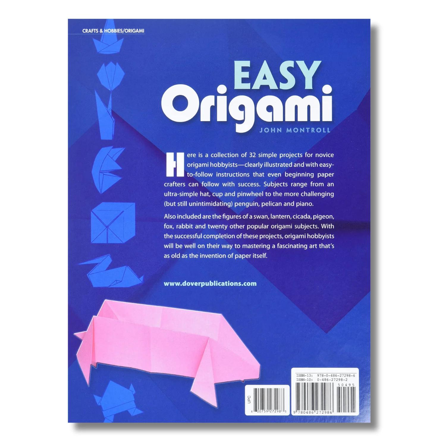 Easy Origami (Dover Origami Papercraft) over 30 simple projects (Spiral Bound) - Image 2