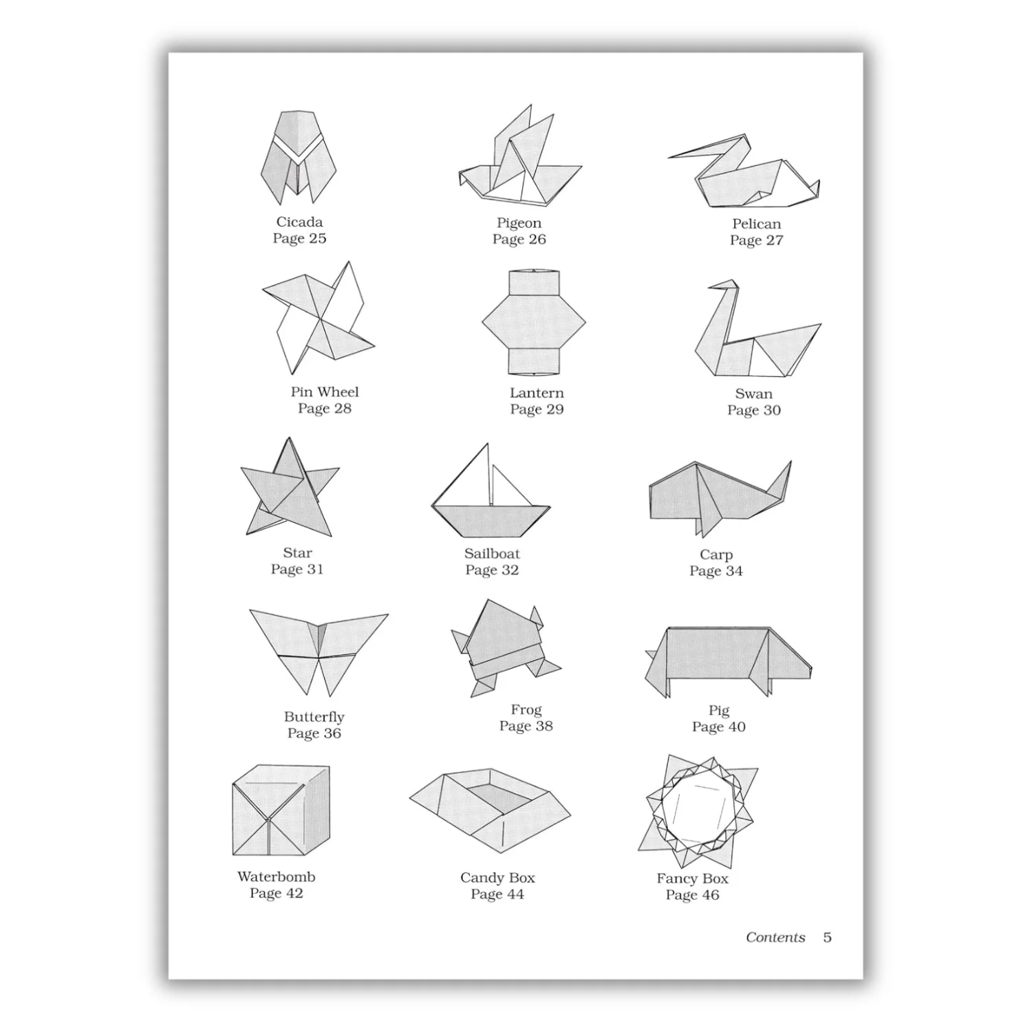 Easy Origami (Dover Origami Papercraft) over 30 simple projects (Spiral Bound) - Image 4