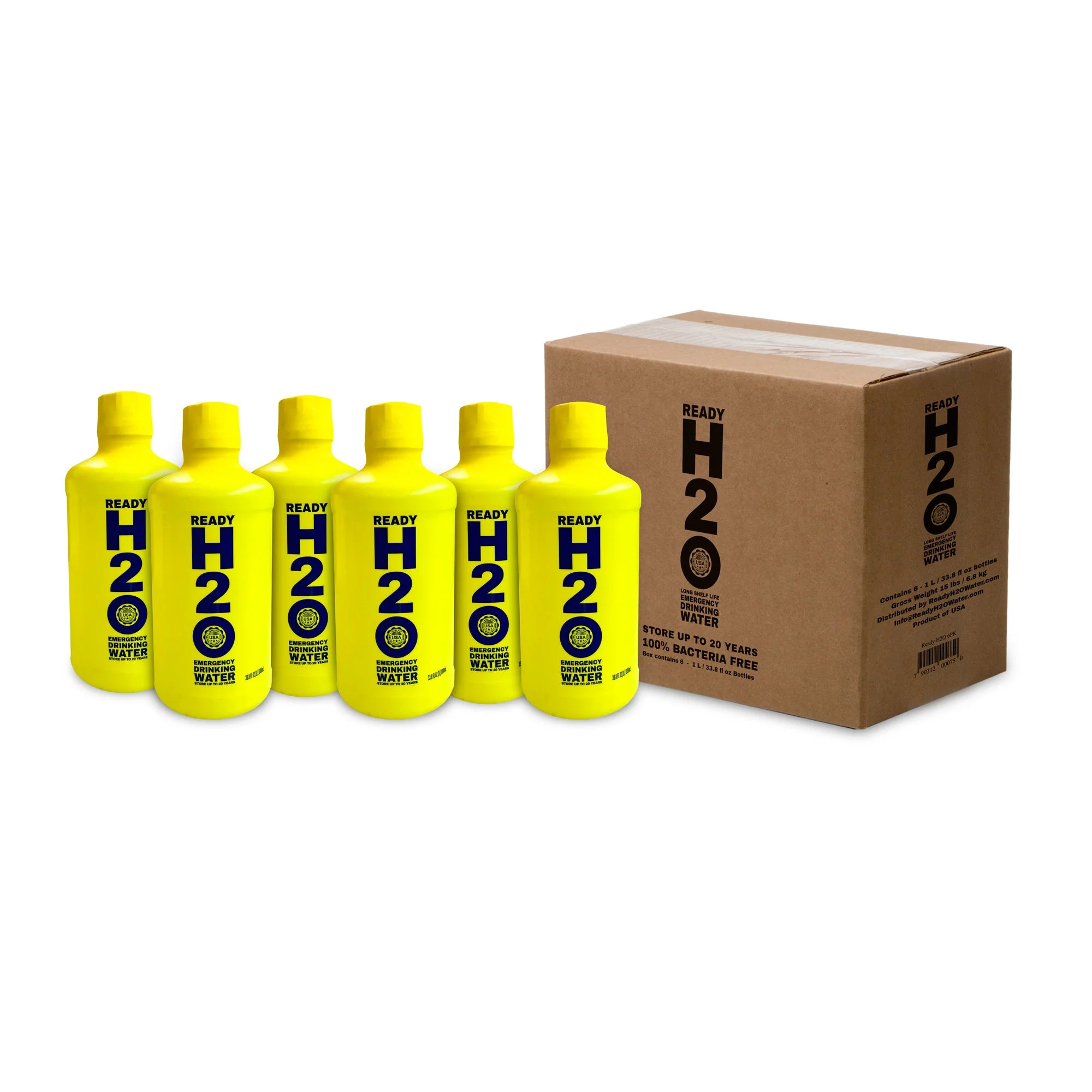 Emergency Drinking Water - Bacteria Free - 20 yr - 1 Liter Bottles - Pallet Quantity (840L) - Image 2