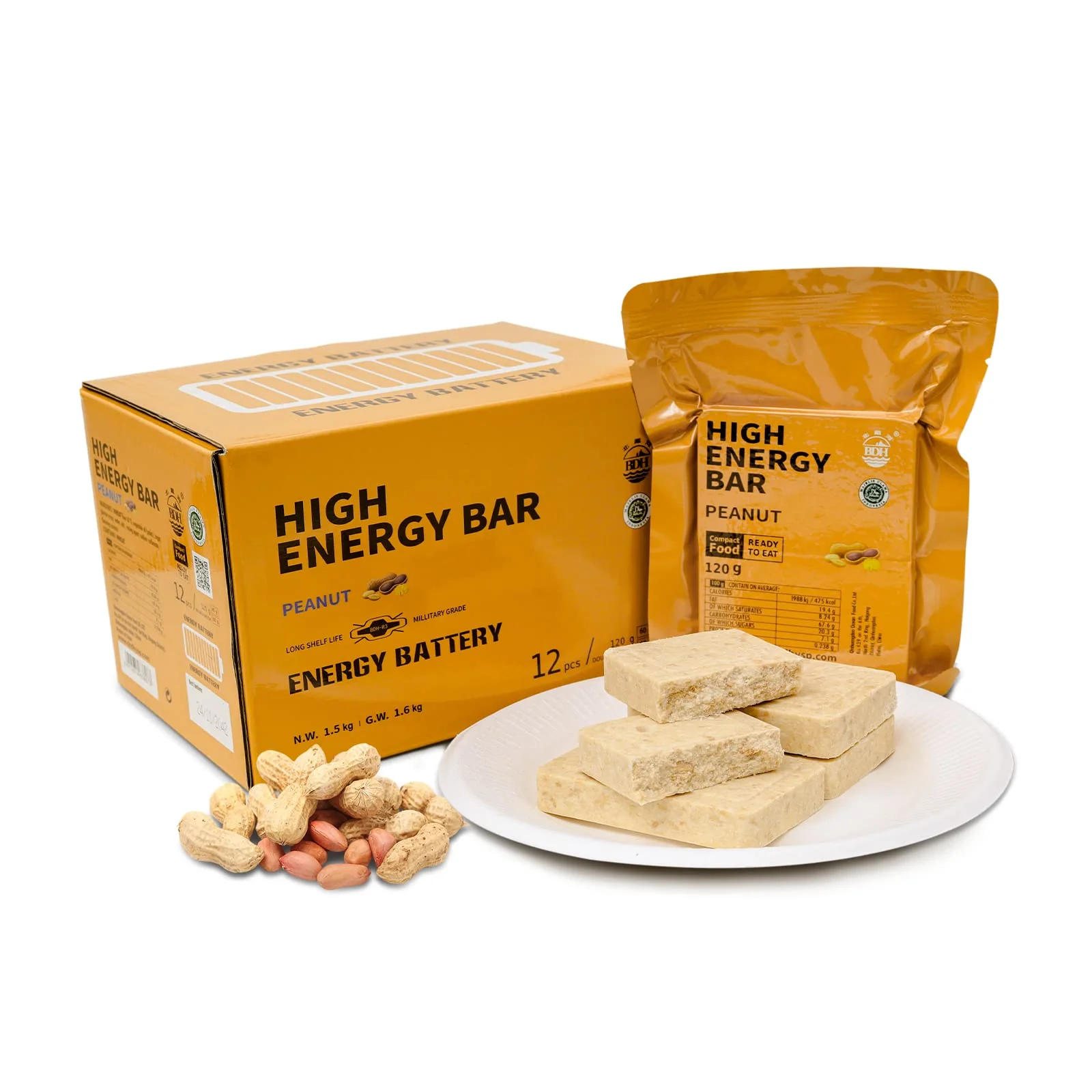 High Energy Ration Bars - Plain, Chocolate and Peanut (3 Pack) - Image 7