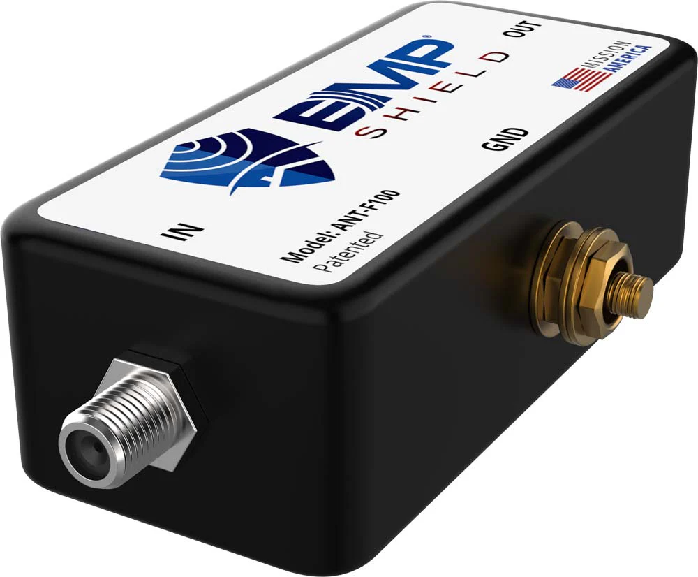 EMP Shield Radio HF/VHF/UHF Radio EMP Protection up to 200 Watts with F-Connectors (ANT-100-F) - Image 2