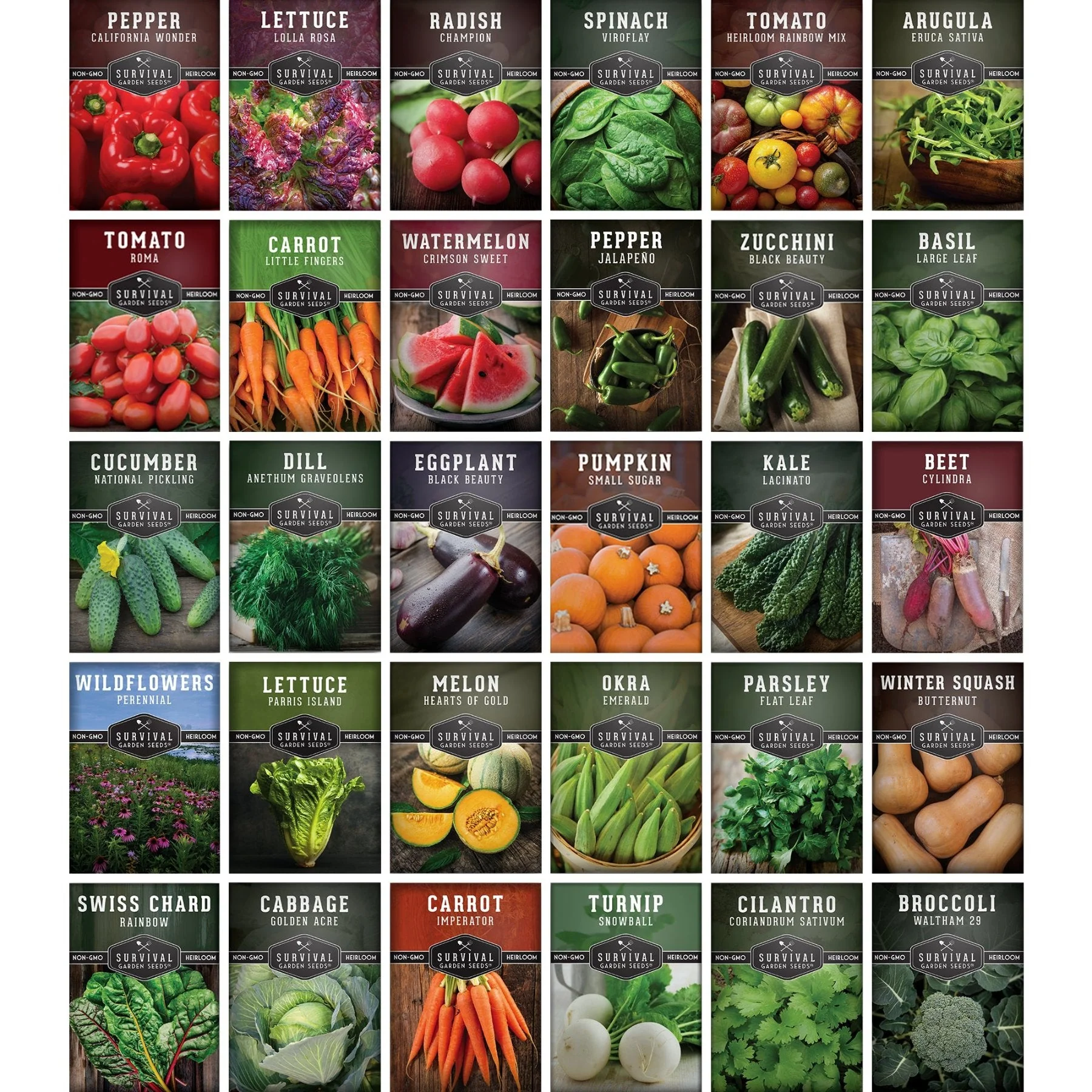 Family Home Garden Kit - 30 Easy to Grow Seeds for a Victory Garden - Image 2