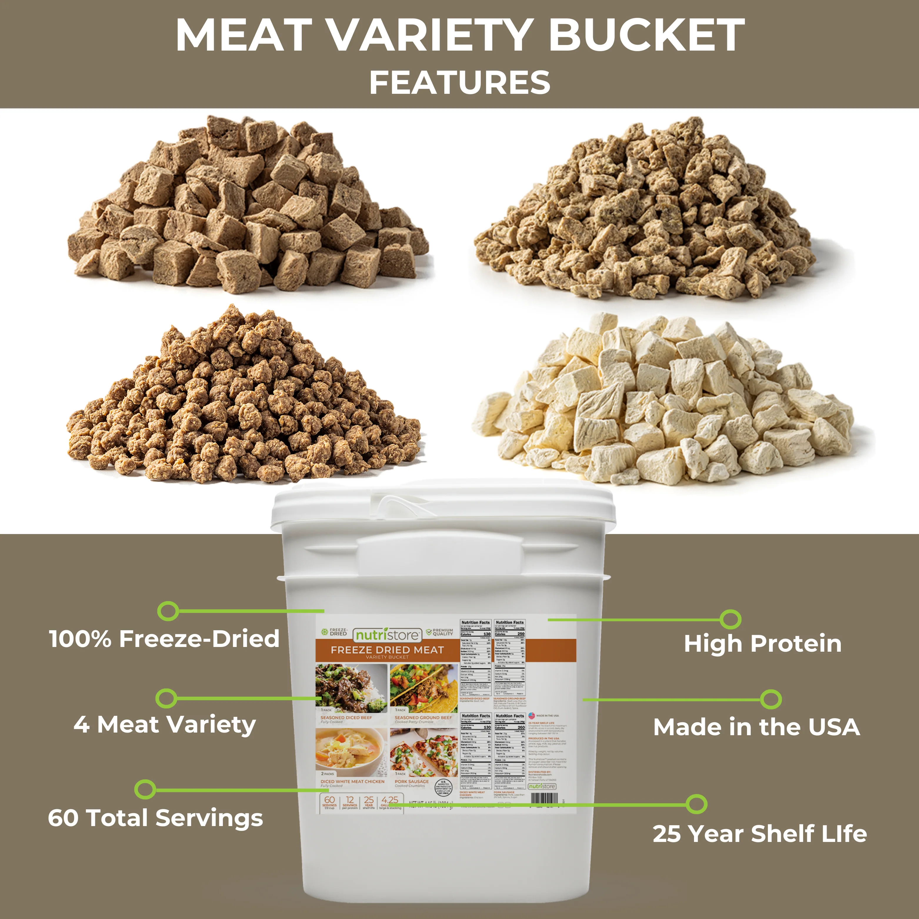 Freeze Dried Meat Variety Bucket - Image 2