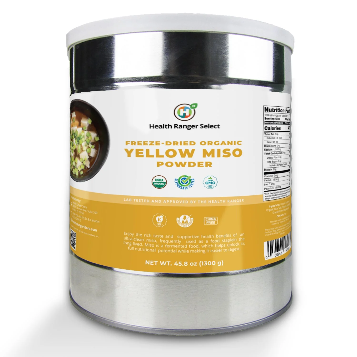 Freeze Dried Organic Yellow Miso Powder 1300g #10 can (2-Pack) - Image 2
