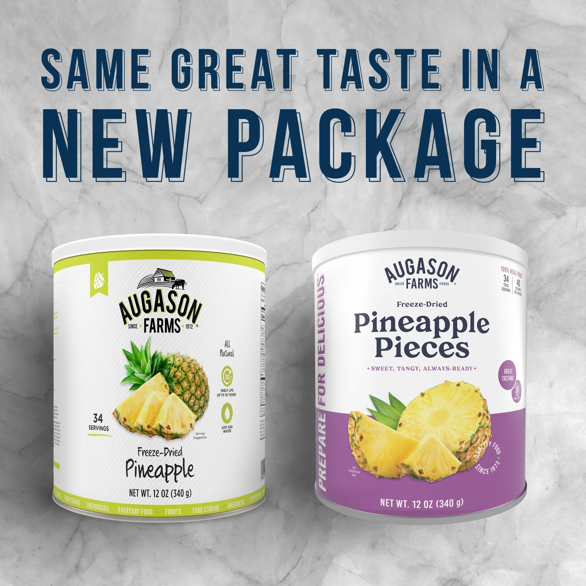 Freeze Dried Pineapple Pieces Can, 34 Servings - Image 4