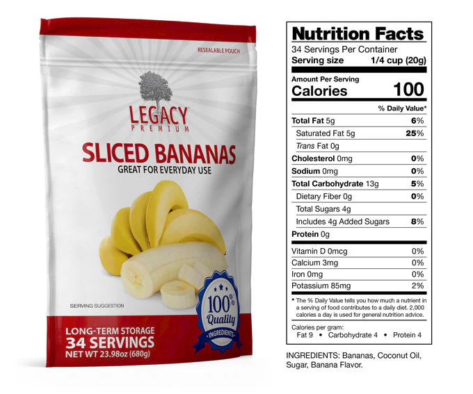 Freeze Dried Sliced Banana - Image 3