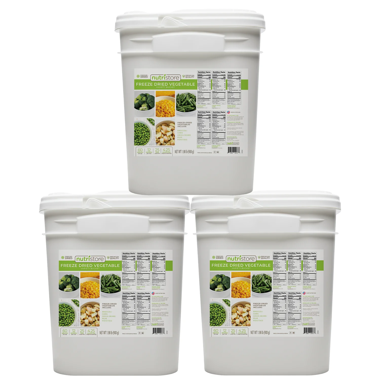 Freeze Dried Vegetable Variety Bucket - Image 8