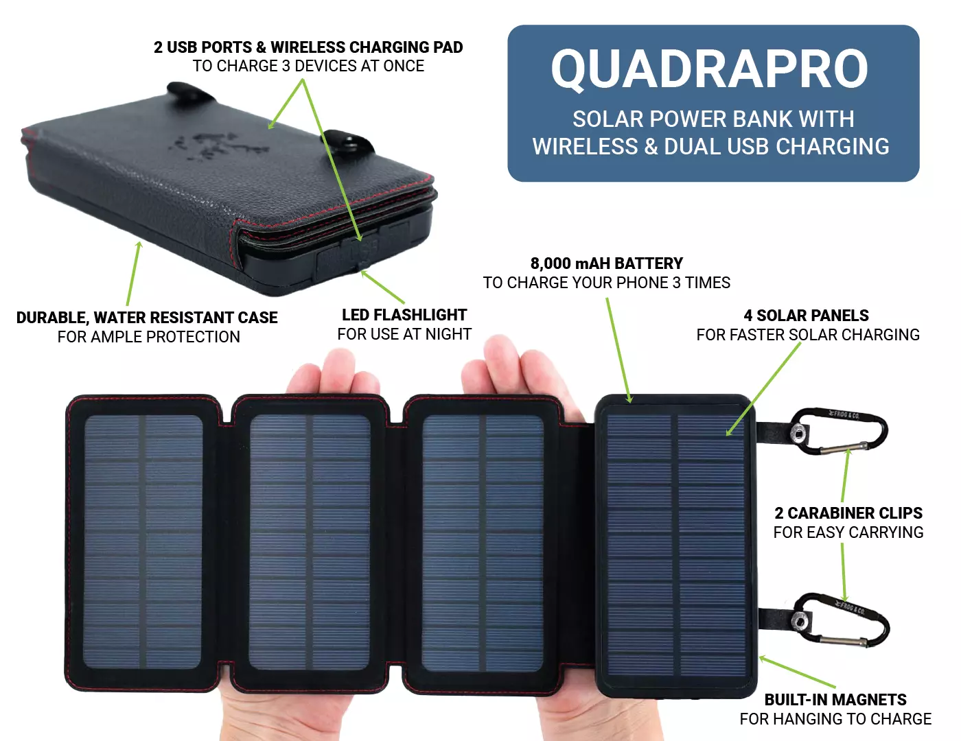 QuadraPro Solar Power Bank - Image 13