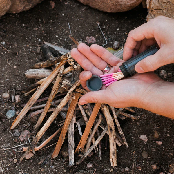 Safety Weatherproof Matches w/ Waterproof Case - Image 11