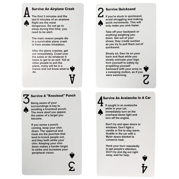 Survival Tips Playing Cards - Image 5