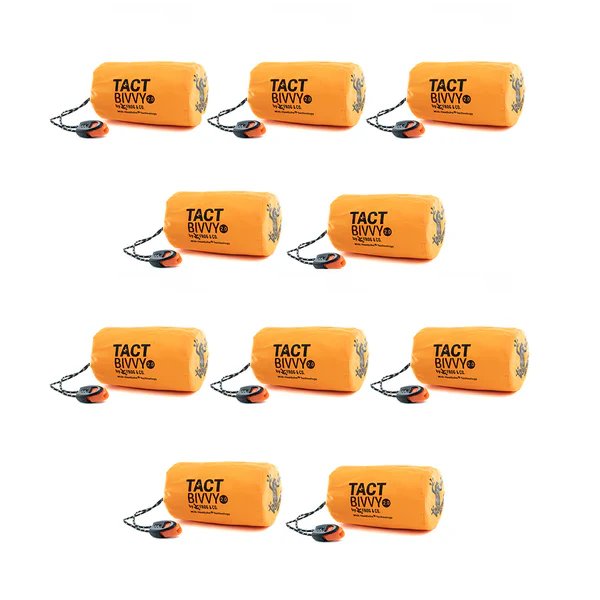 Tact Bivvy® 2.0 Emergency Sleeping Bag - (Orange) - Image 14