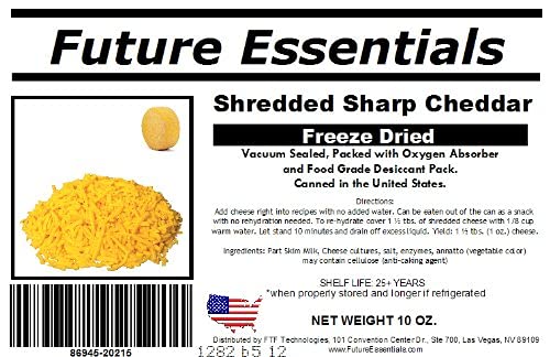 Future Essential - Shredded Sharp Cheese - #2.5 Can - Image 3